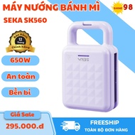 Máy làm Sandwich SK560 Công suất 650W - Khay nướng bánh chống dính - Máy kẹp bánh mì an toàn tiện lợ
