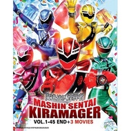 DVD Mashin Sentai Kiramager Vol.1-45 End + 3 Movies