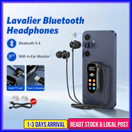 Wireless Clip On Earphone Bluetooth 5.4 with Mic Monitor & LED Display | Live Streaming TWS Earbuds