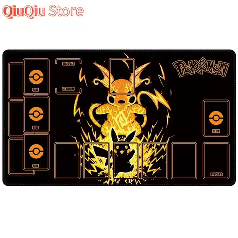 Pokémon PTCG Battle Playmat Custom Rubber Card Game Mat Pikachu Duel Field Yu-Gi-Oh! Compatible Game
