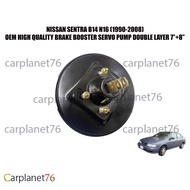 NISSAN SENTRA B14 N16 (1990-2008) BRAKE BOOSTER SERVO PUMP BRAKE DOUBLE LAYER 7''+8" MADE BY OEM 3 M