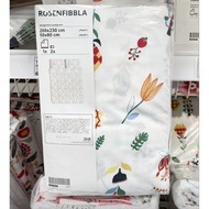 IKEA Duvet Cover Pillowcase ROSENFIBBLA Bed Size 6 Feet