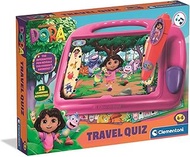 Clementoni E-Lektor Quiz Travel Dora - Educational Game with Interactive Pen & 9 Cards - Over 180 Ta