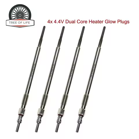 4x 4.4V Dual Core Heater Glow Plugs For Chevrolet Orlando (J309) 2.0 D 2011+ 48 02 239 25 181 860 22