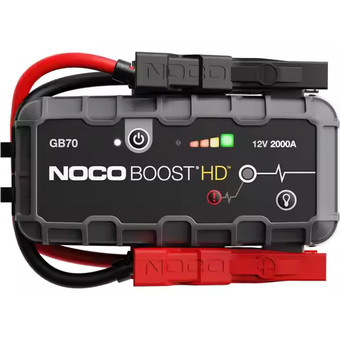 NOCO Boost GB70: 2000A UltraSafe Jump Starter – 12V Lithium Battery Booster Pack, Portable Jump Box,