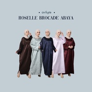 AVILUXE ROSELLE BROCADE ABAYA FREESIZE