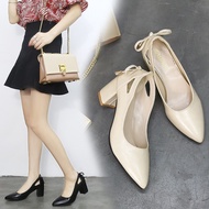 HA8 [Ready Stock] Women Fashion Pointed High Heels Shoes Plus Size 44