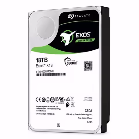 NEW 18TB HDD Exos X18 ST18000NM000J 16TB 14TB 7200 RPM SATA 6Gb/s 256MB Cache 3.5-Inch 18T Enterpris