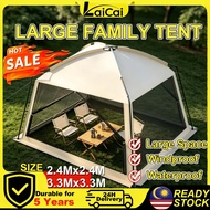 Camping Tent  Khemah Foldable Waterproof Portable Outdoor Tent Hiking Easy Setup large size family t