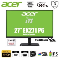 Acer 27" E271 75Hz 5ms / EK271E 100Hz / EK271 G 120Hz / EK271 P6 144hz 1ms IPS Monitor (HDMI/VGA)