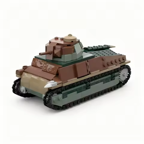 479pcs MOC Char Somua S35 1 33 Model Building Blocks Christmas Gifts Toys Construction Display Brick