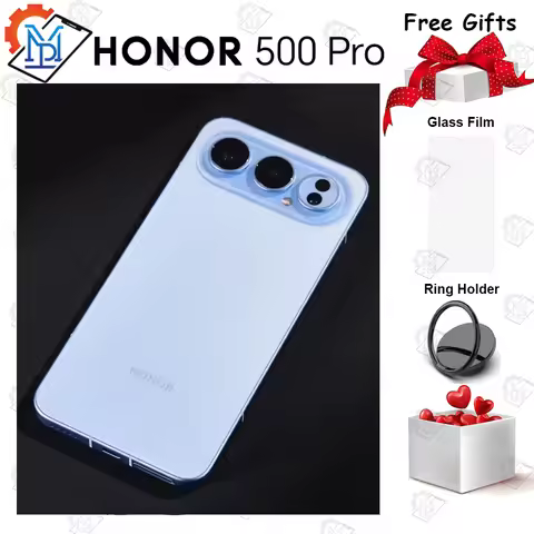 Original HONOR 500 Pro 5G Mobile Phone 6.55 Inches AMOLED Display Snapdragon 8 Elite Camera 200MP Ba