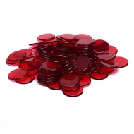 100pcs 19mm Poker Chips Count Bingo Chips Bingo Game Cards Plastic for Games