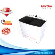 Mesin Cuci 2 Tabung POLYTRON PWM 1082 X 10 KG Low Watt Hijab Series