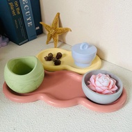 Storage Tray Epoxy Resin Mold Constellation Storage Jar Plaster Mold Round Bowl Pots Cement Candle C