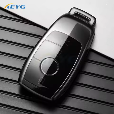 TPU Car Key Case Cover Shell Fob For 2019 2020 Mercedes-Benz A220 E63S AMG E-Class GLE 350 4MATIC E3