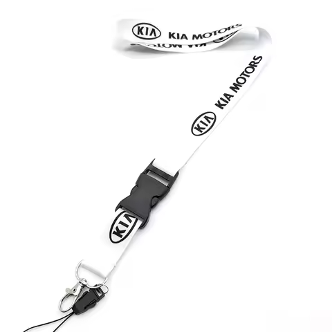 For KIA Rio Soul Seltos Forte K3 Niro Sorento Stinger Sportage Lanyard Keychain Work Card ID Cell Ph