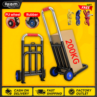 👍Trolley Foldable Hand Truck 6 Wheels Climb Stairs Troli Barang Pasar Malam Troli Heavy Duty Shoppin