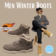 Winter Suede Boots Men's Winter Suede Boots
