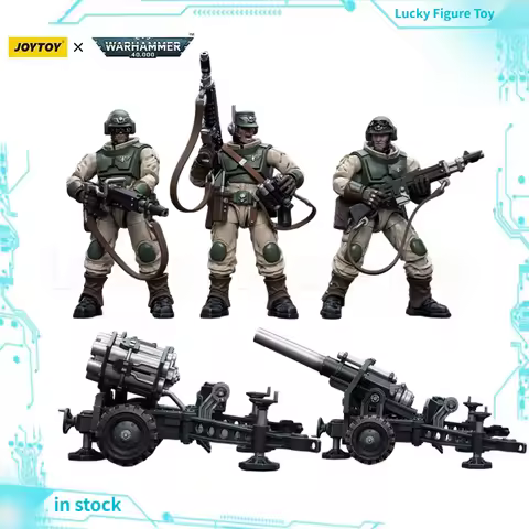 【In Stock】JOYTOY Warhammer 40K Astra Militarum Ordnance Team with Bombast Field Gun Malleus Rocket L