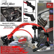 PROTEC Plug Cable Toyota Starlet EP82 EP91 Turbo 1.3 4E 4E-FTE 7MM (Made In USA) Ignition Cable Wire