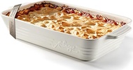 Casserole Dishes for Oven,9x13 Ceramic Baking Dish,4.2 Quarts Large Lasagna Pan with Handles Deep an
