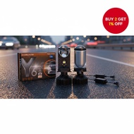 New Y6D Lens LED Headlight H4 Mini Projector 150W High Low Beam for Car Motorcycle Front Light