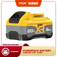 Dewalt DCB2108-B1 20V 8.0 Ah Li-Ion Battery Pack, Power Indicator, 1pc ( DCB2108 )