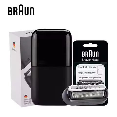 Original Braun M1012 Electric Men's Razor Portable Mini Shaver Wet Dry Shaving Waterproof Floating R