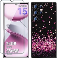 Xiangyun Mobile Phone Case for Oukitel C61/Oukitel C61 Pro Case with 1 Piece Tempered Glass Protecti