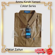 Koko Ammu Shirt Adult Yamani Collar/Olive Brown Short Collar
