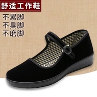 Old Beijing Cloth Shoes Women Black One Hotel Hotel Work Shoes One Strap Dancing Shoes Mother Shoes