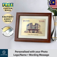 (JS Pewter)  7" x 9" Solid Plaque |Wedding Plaque | Award Plaque | Custom Made Plaque | Corporate Pl