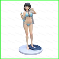 B4 A classmate who won't let you drink water Swimsuit Anime Girl Drinking Pose Action Figure Ornamen