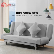 ⚡️LIKE BUG⚡️ IRIS Durable Foldable 2 in 1 Sofa Bed 2 Seater / 3 seater / 4 seater  [1 YEAR WARRANTY 