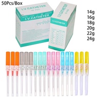 10/25/50pcs Disposable Professional I.V. Catheter Cannula Piercing Sterile Needle 14G 16G 18G 20G 22