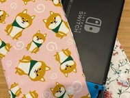 Handmade dog 文青 粉紅色 nintendo 毛孩 柴犬 switch case cover switch 保護套 遊戲機保護套 遊戲機保護袋