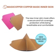 Beauty▽✙Magicopper Copper Mask Inner Skin - Stitched Pattern (Beige &amp; Pink)