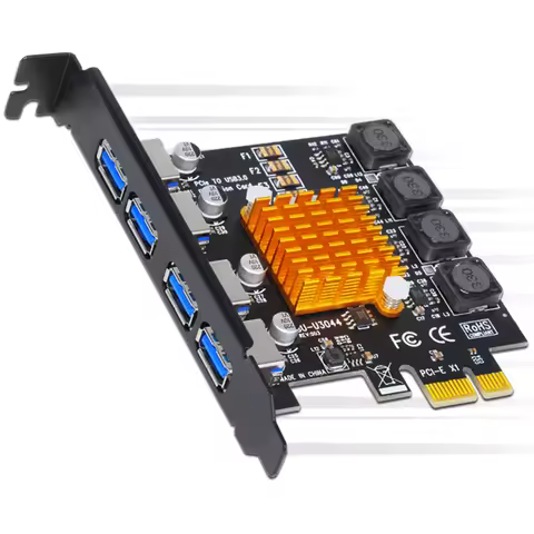 4 Port USB 3.0 PCI Express Card USB 3.0 PCI-E Expansion Card Adapter PCIE USB 3.0 HUB Controller Car