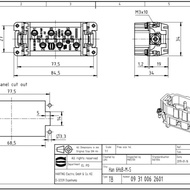 Connector Harting 6 Pin, Male Insert Screw - 09 31 006 2601