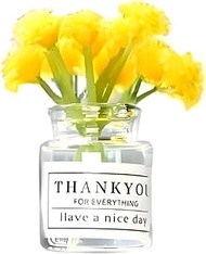 Miniature Flowers in Vase Set 1:6 Scale for Dollhouse Displays, Realistic Tiny Flower Arrangements f