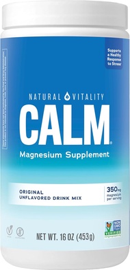 NATURAL Vitality calm แมกนีเซียมซิเตรตเสริม Anti-stress drink MIX Powder gluten Free vegan & Non-GMO