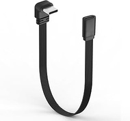 90°Angled Type-C Male to Female Short Cable PD 100W USB C Fast Charging Cord Extra Flexible Flat USB