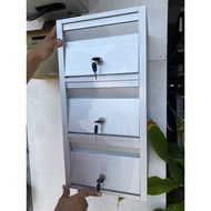 with lock Full Aluminium Letter Box (3 Layer)
