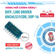 [1 CON] IC Differential Line Driver Sticker, AM26LS31CDR AM26LS31 26LS31 SOP-16, 100% Genuine Brand 