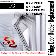 LG Refrigerator Fridge Door Seal Gasket Rubber Replacement part GR-313SLF GR-403SF GR-403SLQF GR-403SVF - wirasz