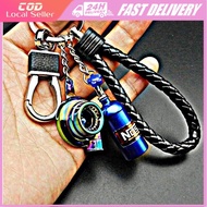 Mini Turbo Keychain Turbine Car Keyring Car Interior keychain Small Gift Pendant Accessories
