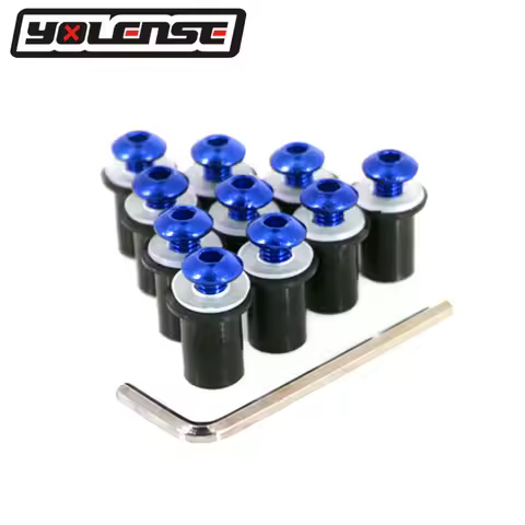 Motorcycle Windshield Bolts Screw Nut Fastener Kit M5 5mm For Suzuki AN250 AN400 AN650 SV400 SV650 S