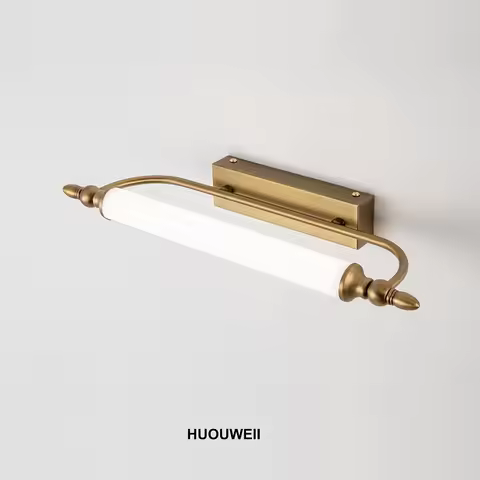 Retro Mirror Wall Lamp LED Entrance Hall Living Room Hanging Picture Lamp Washbasin Wall Decoration 