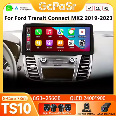 Car Radio Ford Transit Connect Android 16 Car Radio For Ford Transit Connect MK2 2019-2023 GPS Navig